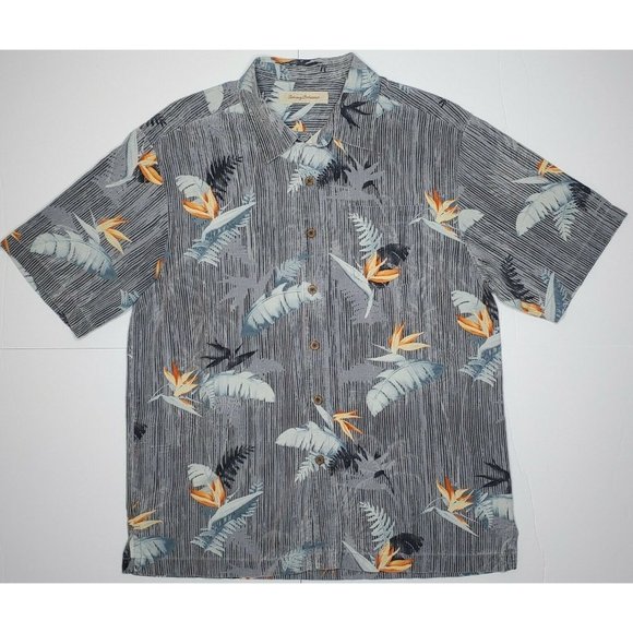 Tommy Bahama Silk Camp Shirt Mens M NMC Palms - Picture 1 of 8